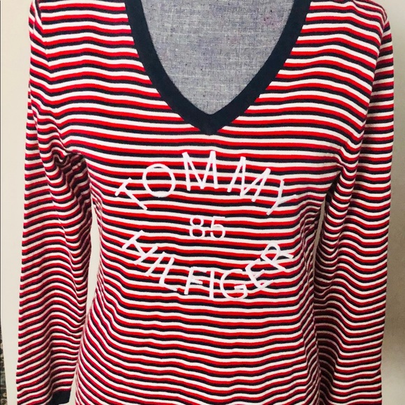 NWT Tommy Hilfiger Women’s Striped Pullover . - Picture 7 of 11